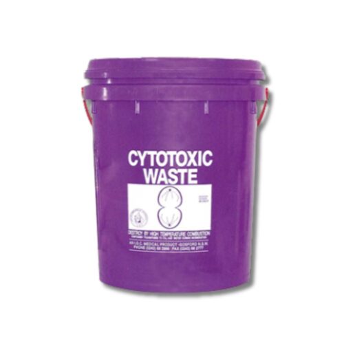Cytoxic Waste Disposal Safe | Round with Lid | Purple | 23L