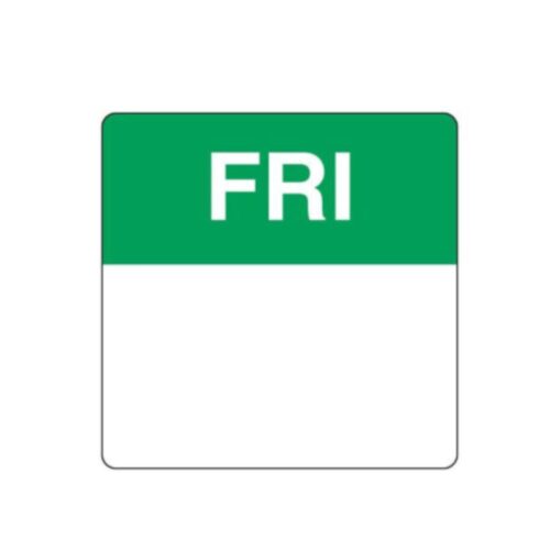 Dissolvable Labels | Friday | 40mm Square | 500roll