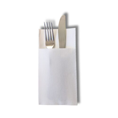 Dinner Napkins | Quilted With Pocket | White | 1000pcs