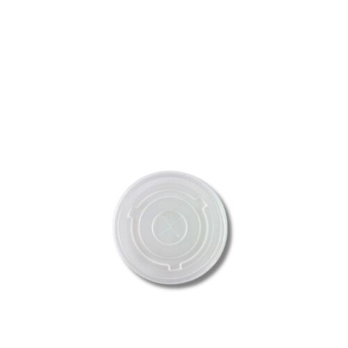 Lid Flat Plastic | Clear | To Suit 80mm | 1000pcs
