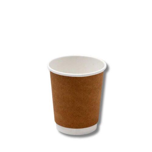 Coffee Cups | Double Wall | Kraft | 8oZ | 500pcs