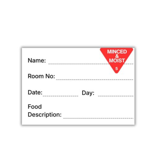 Removable Labels | Room Service | Minced&Moist | 41x60mm | 500pcs
