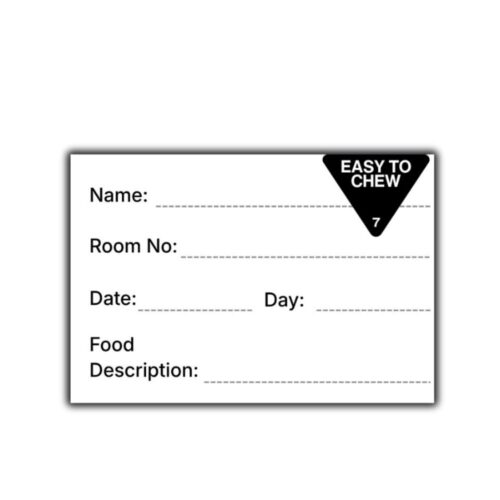 Removable Labels | Room Service | Easy to Chew | 41x60mm | 500pcs