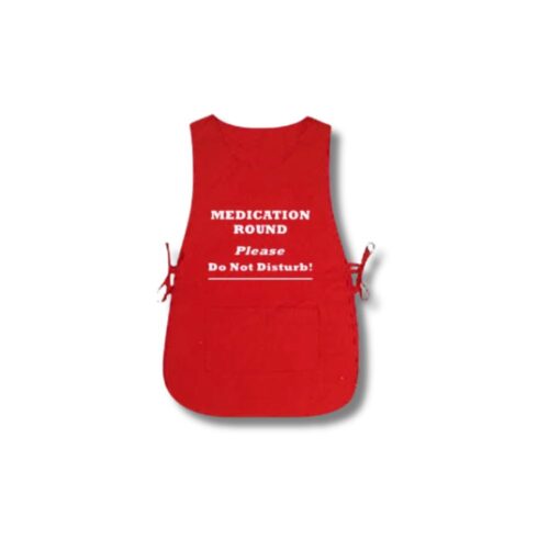 Apron Popover | Medication Round | 3 Pockets | 43x77cm