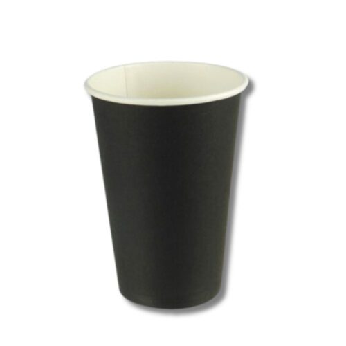 Coffee Cup | Single Wall PE Coated | Black | 16oZ | 1000pcs