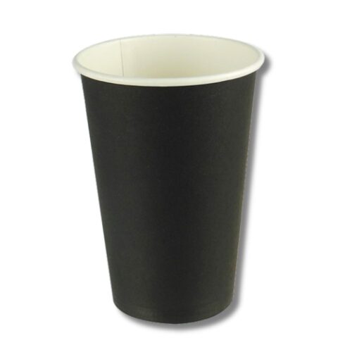 Coffee Cup | Single Wall | Black | 16oZ 90mm | 1000pcs