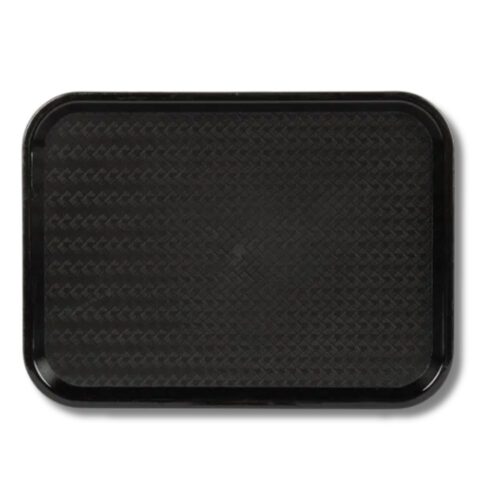 Trays | Plastic Serving Tray | 45x35cm | Black | 24pcs