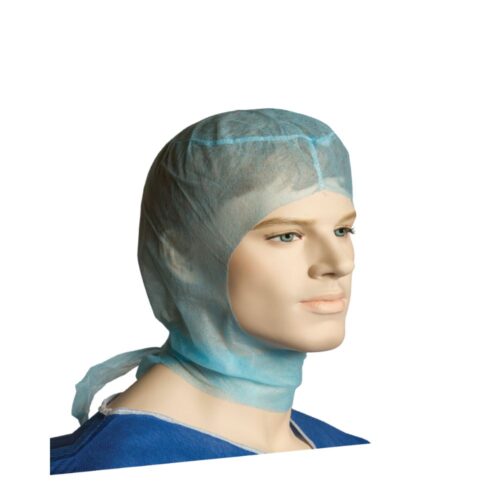 Hairnet With Hood | Non-Woven PP | 25gsm | Blue | 1000pcs