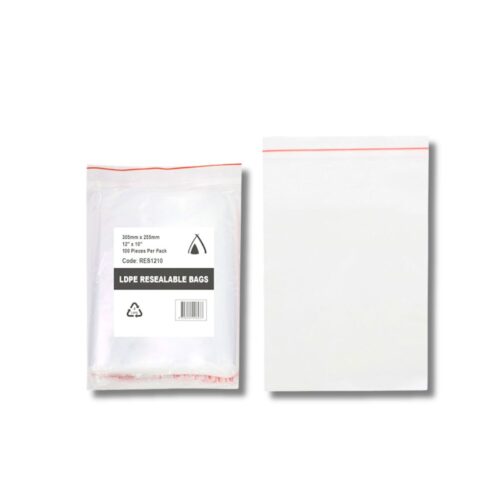 Resealable Bag LDPE Clear | 305mm x 255mm | 40um | 1000pcs